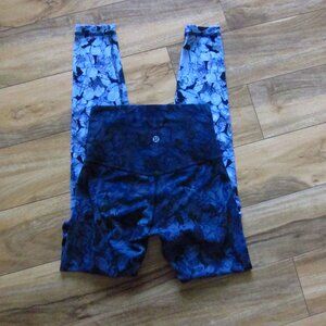 LULULEMON Floral Print Wunder Under High-Rise Tight legging size 0